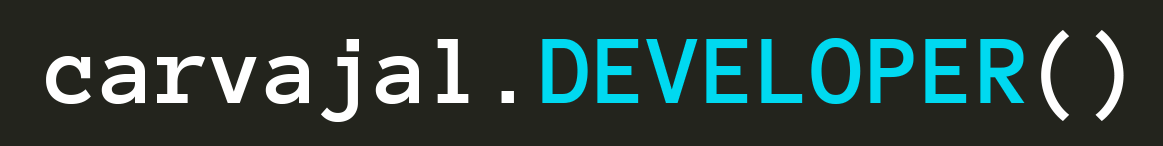 Carvajal Developer